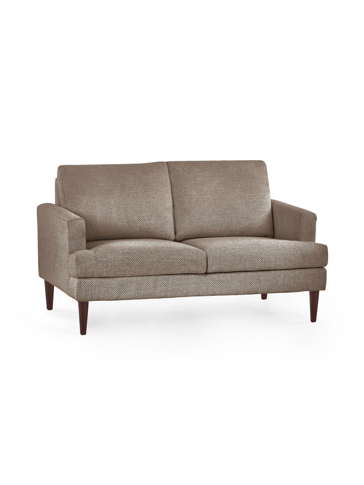 Daisy Coyote Grey Chenille Upholstered Compact 2 Seater Sofa
