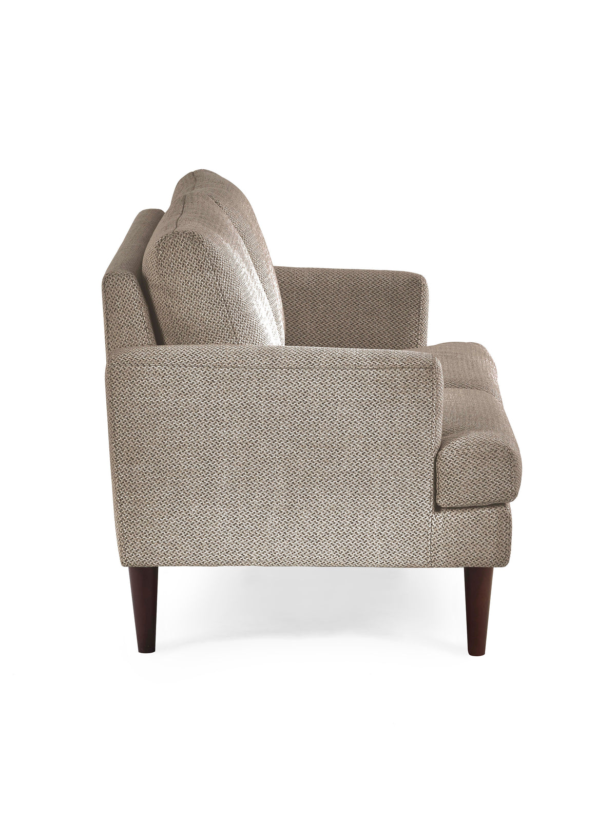 Daisy Coyote Grey Chenille Upholstered Compact 2 Seater Sofa