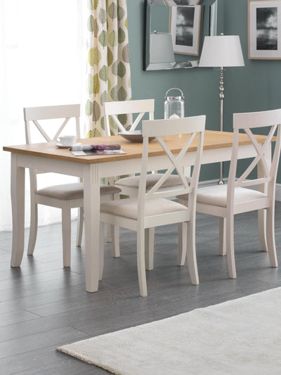 Davenport Oak/White Dining Table