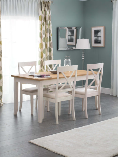 Davenport Oak/White Dining Table