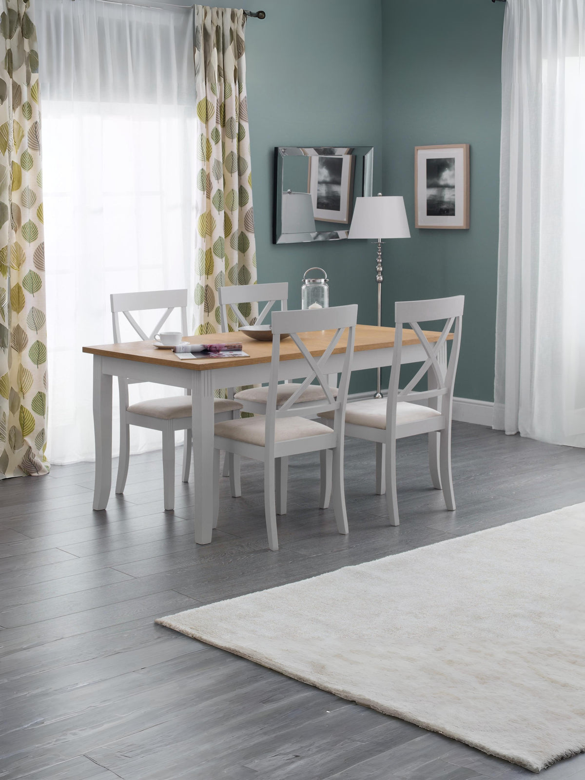 Davenport Oak/Elephant Grey Dining Table