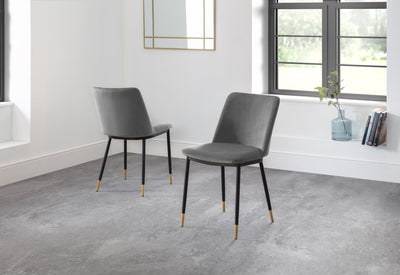 Delaunay Dining Chairs - Grey (Set Of 2) – Julian Bowen, view 5