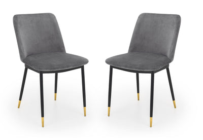 Delaunay Dining Chairs - Grey (Set Of 2) – Julian Bowen
