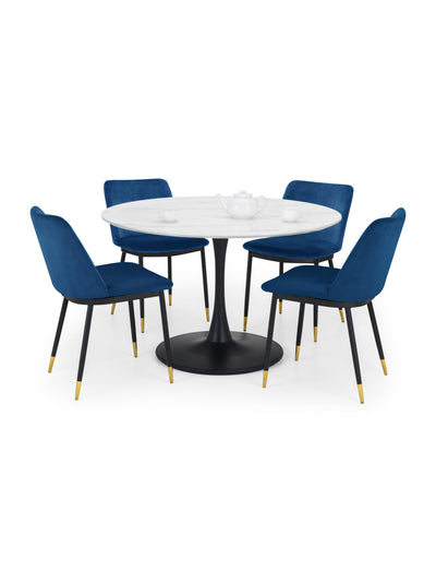 Delaunay Dining Chairs (Set Of 2) Blue Velvet