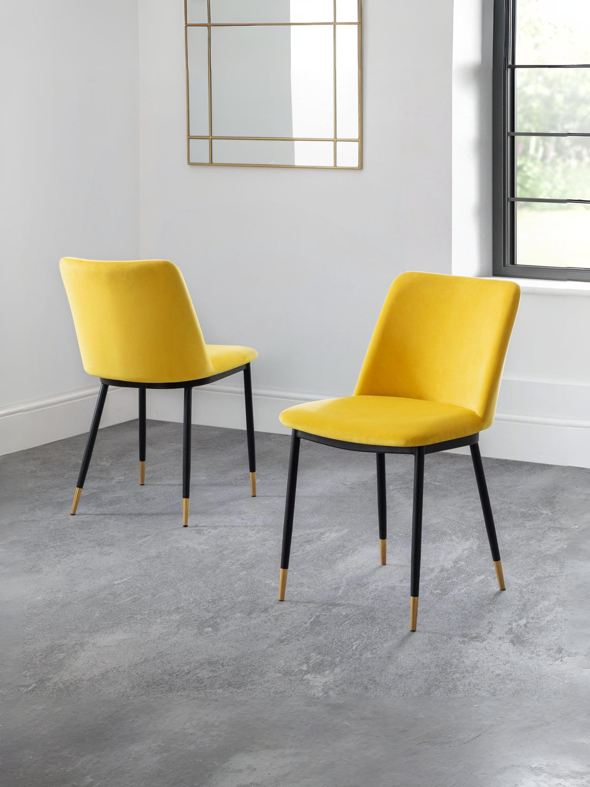 Delaunay Dining Chairs - Mustard (Set Of 2)