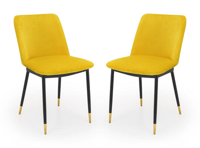Delaunay Dining Chairs - Mustard (Set Of 2) – Julian Bowen