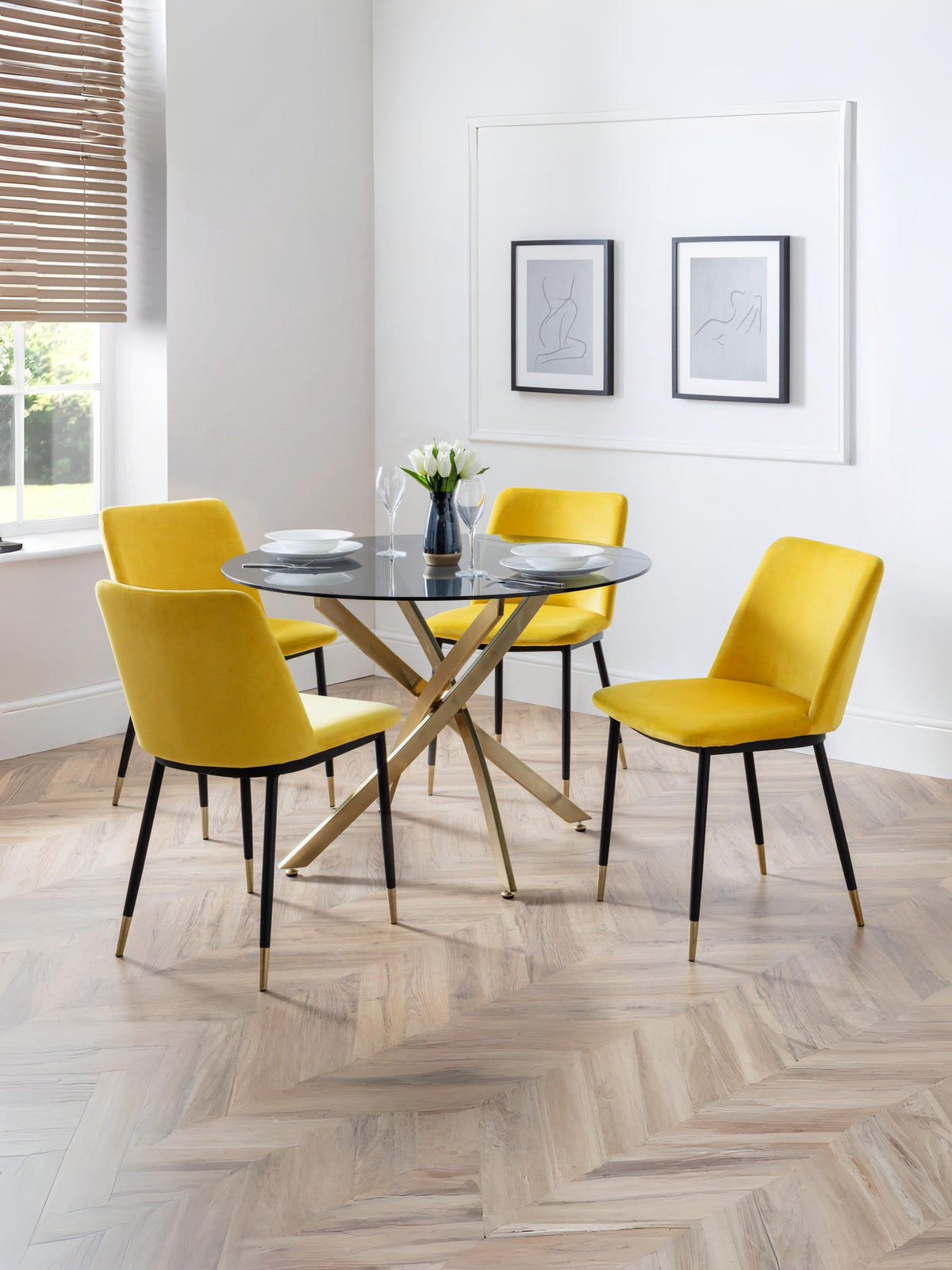 Delaunay Dining Chairs - Mustard (Set Of 2)