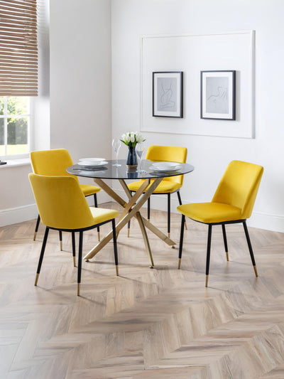 Delaunay Dining Chairs - Mustard (Set Of 2)