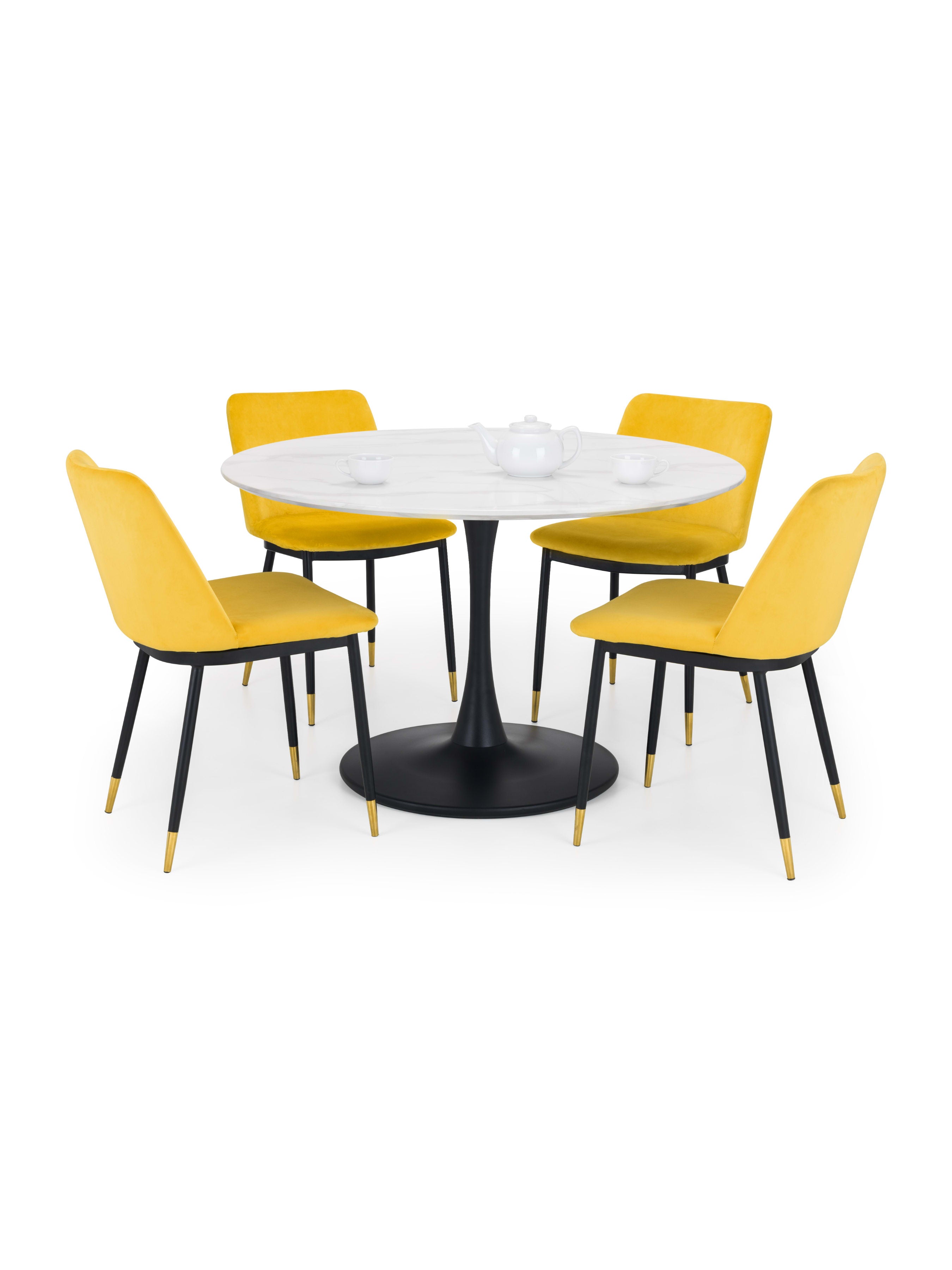 Delaunay Dining Chairs - Mustard (Set Of 2)