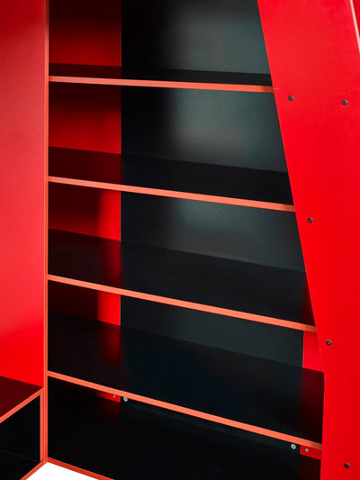 Eagle Single Gaming Highsleeper Bed - Black and Red – Julian Bowen, view 15