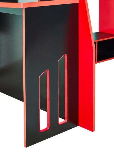 Eagle Single Gaming Highsleeper Bed - Black and Red – Julian Bowen, view 17