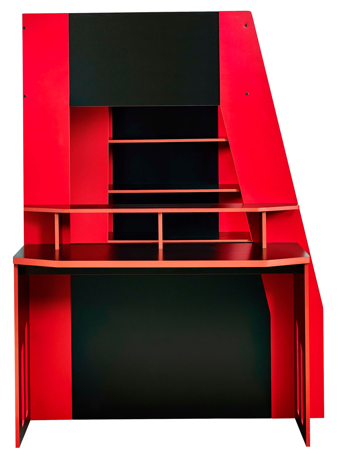 Eagle Single Gaming Highsleeper Bed - Black and Red