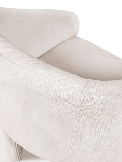 Elara Cream Chenille Upholstered Chair