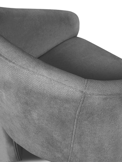 Elara Grey Chenille Upholstered Chair