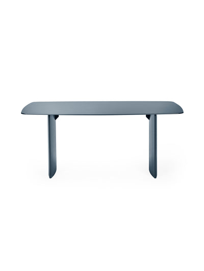 Element Rectangular Glass Table – Matt Blue