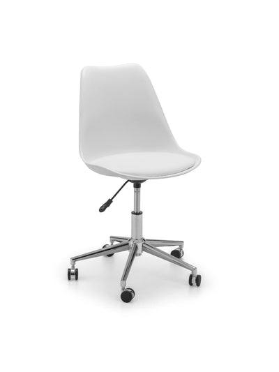 Erika Office Chair - White/Chrome