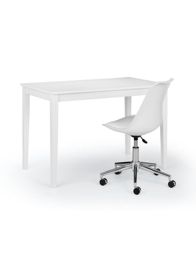 Erika Office Chair - White/Chrome