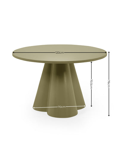 Fable Round Dining Table – Green