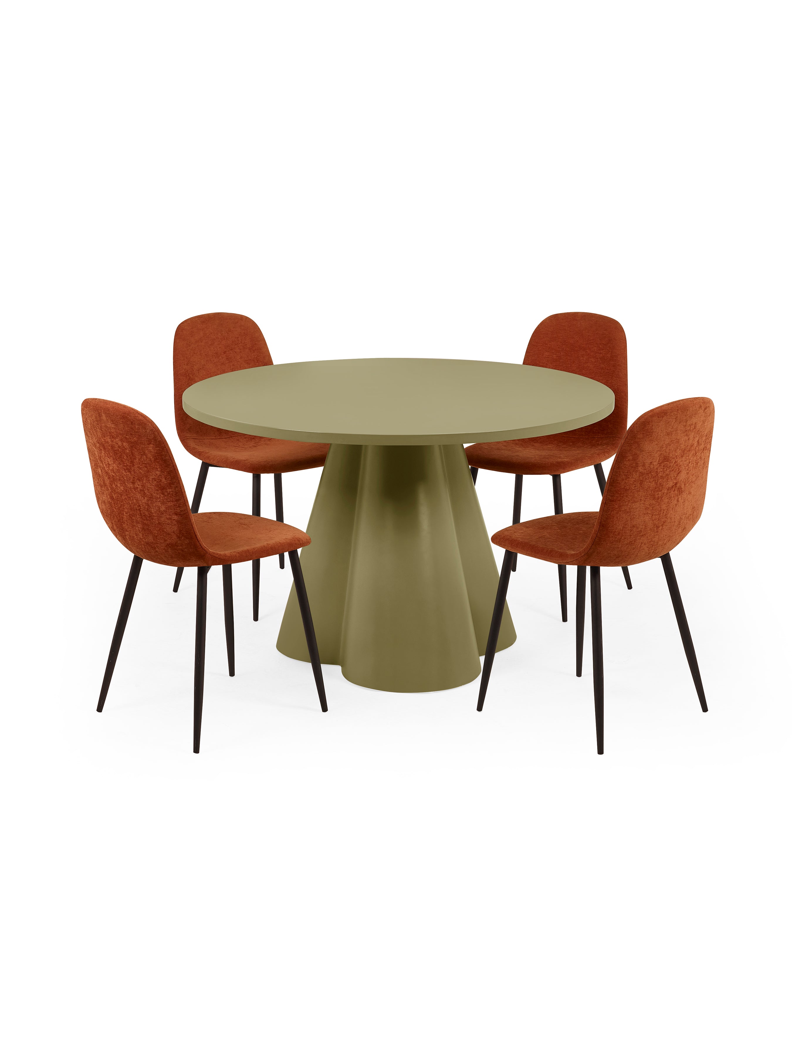 Fable Round Dining Table – Green