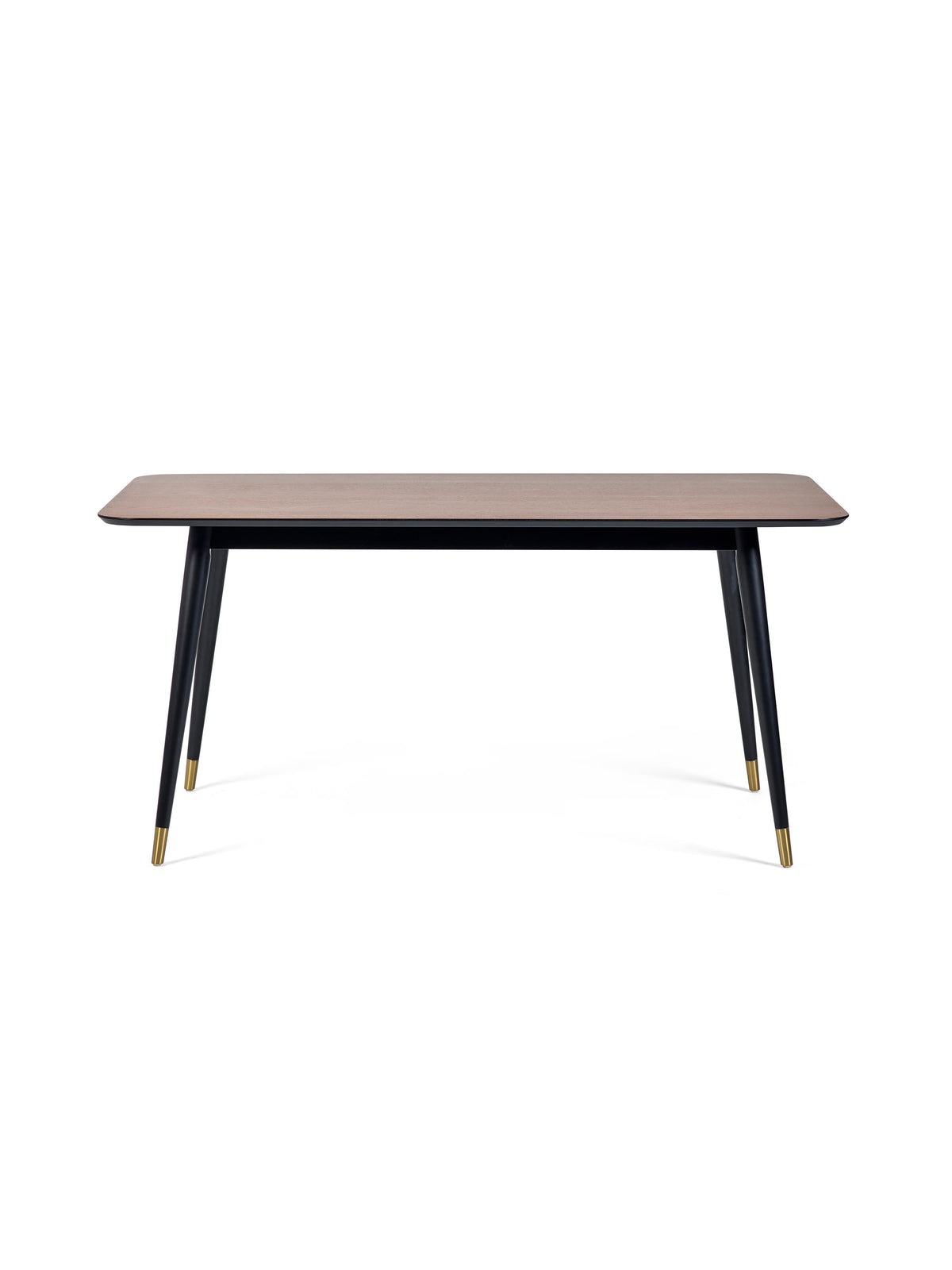 Findlay Rectangular Dining Table - Walnut & Black