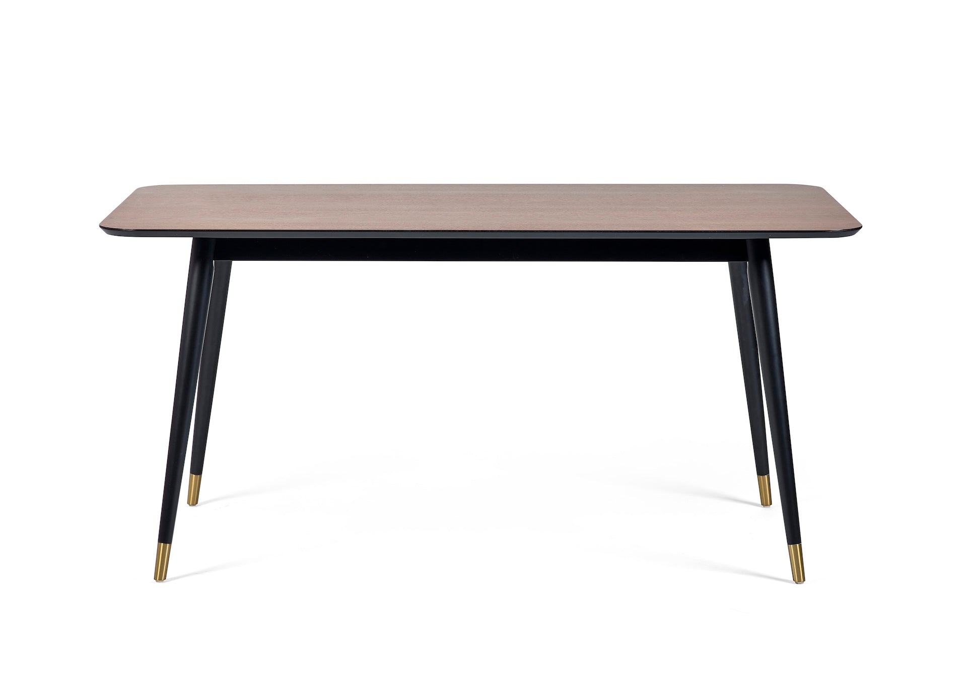Findlay Rectangular Dining Table - Walnut & Black – Julian Bowen, view 3