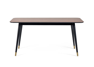 Findlay Rectangular Dining Table - Walnut & Black – Julian Bowen, view 3