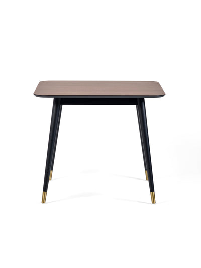 Findlay Square Dining Table - Walnut & Black