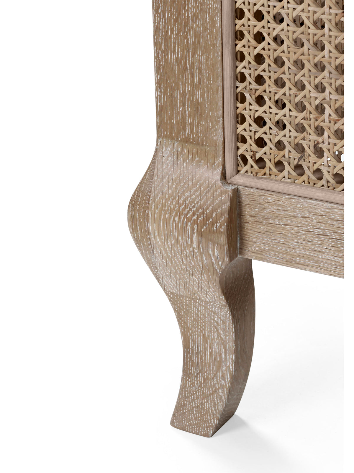 Fleur Rattan Bed - Light Oak