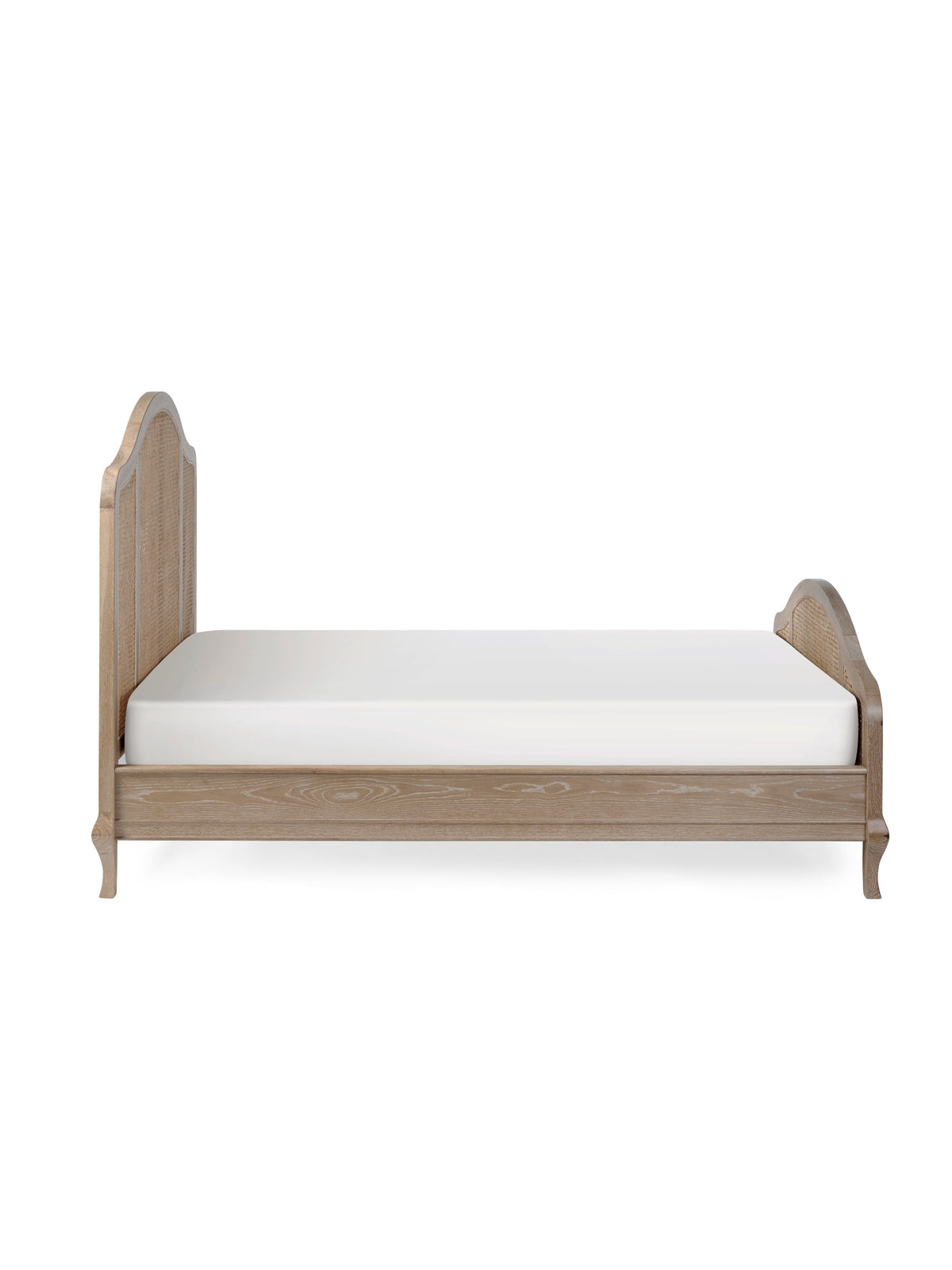 Fleur Rattan Bed - Light Oak