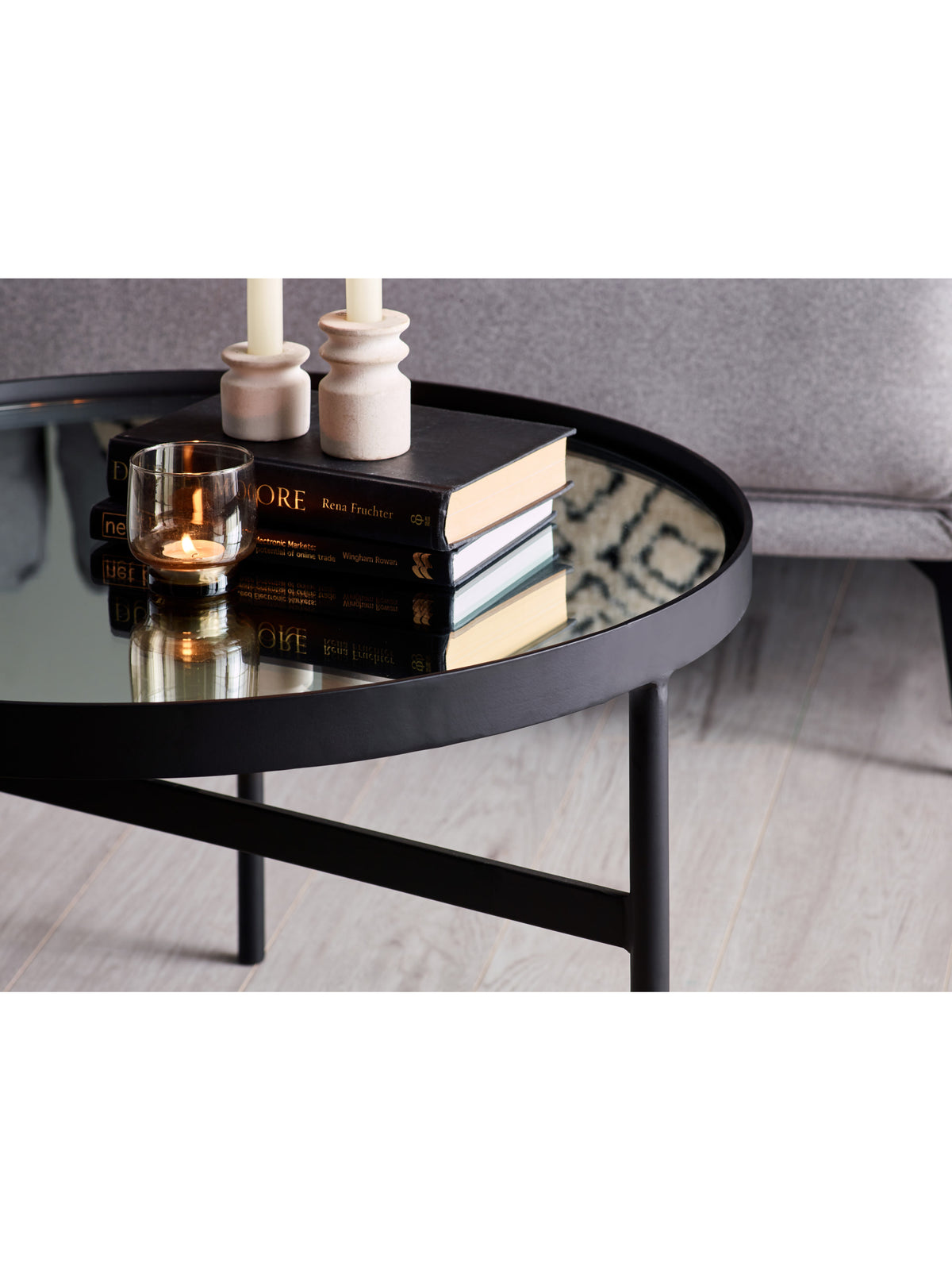 Franki Mirror Glass Coffee Table