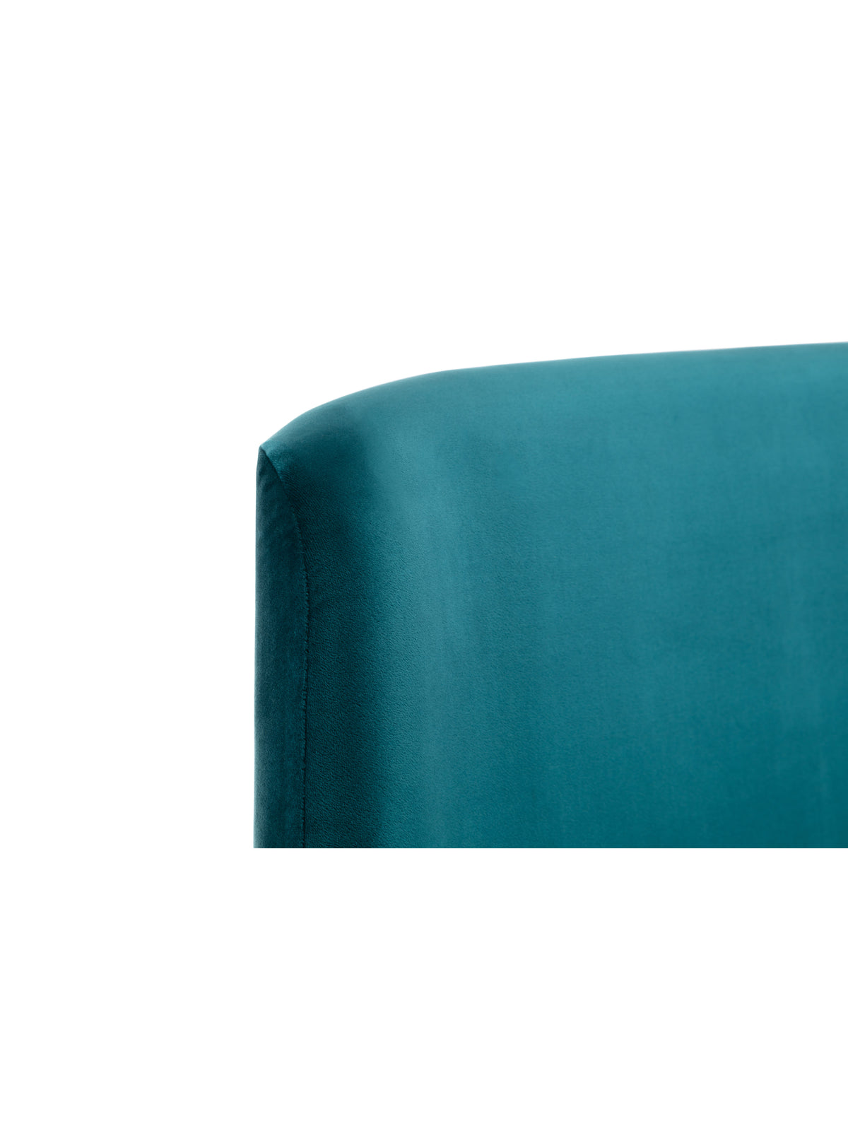 Frida Curved Velvet Bed - Teal