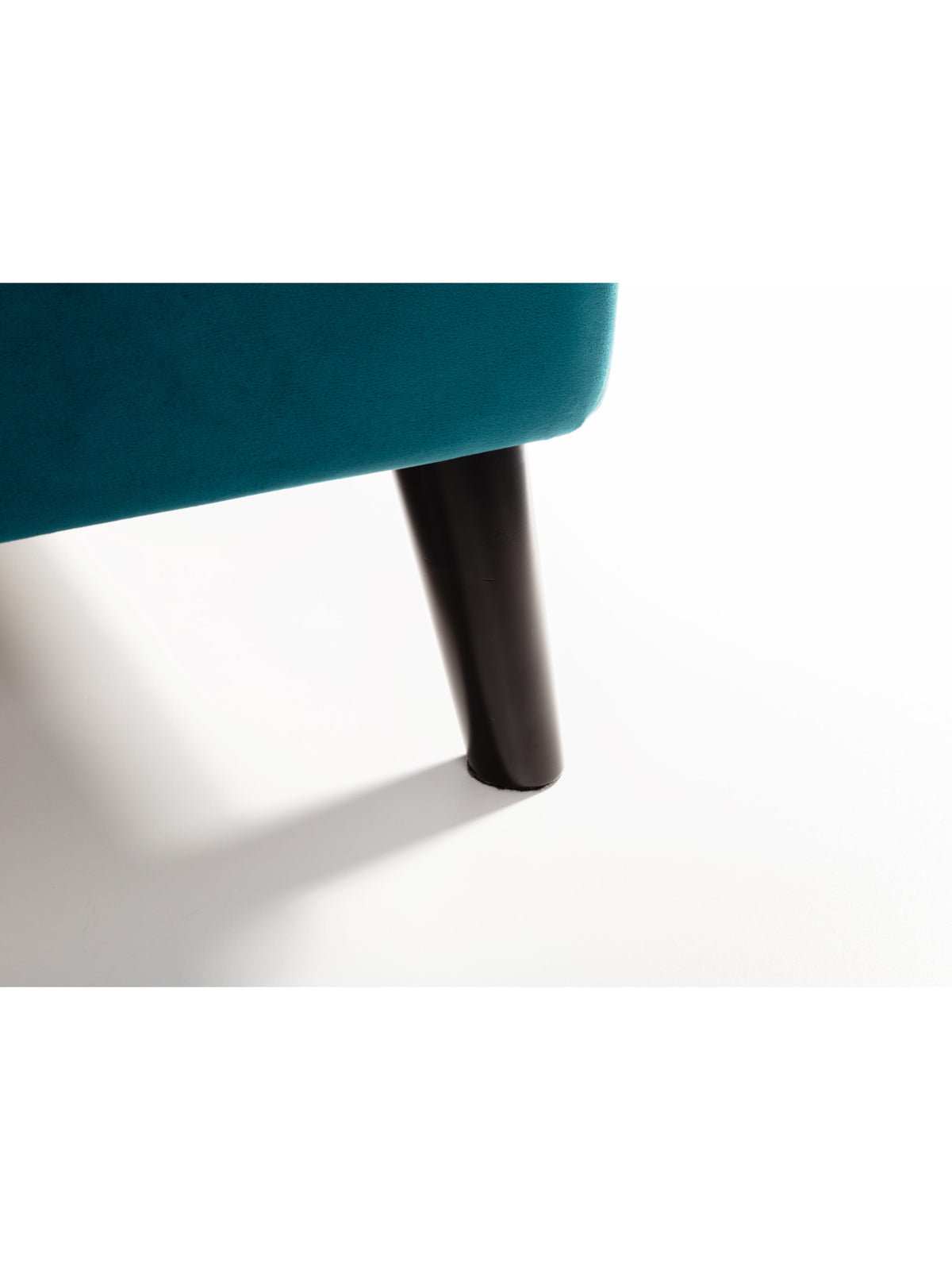 Frida Curved Velvet Bed - Teal