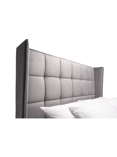 Gatsby Storage Ottoman Bed - Light Grey
