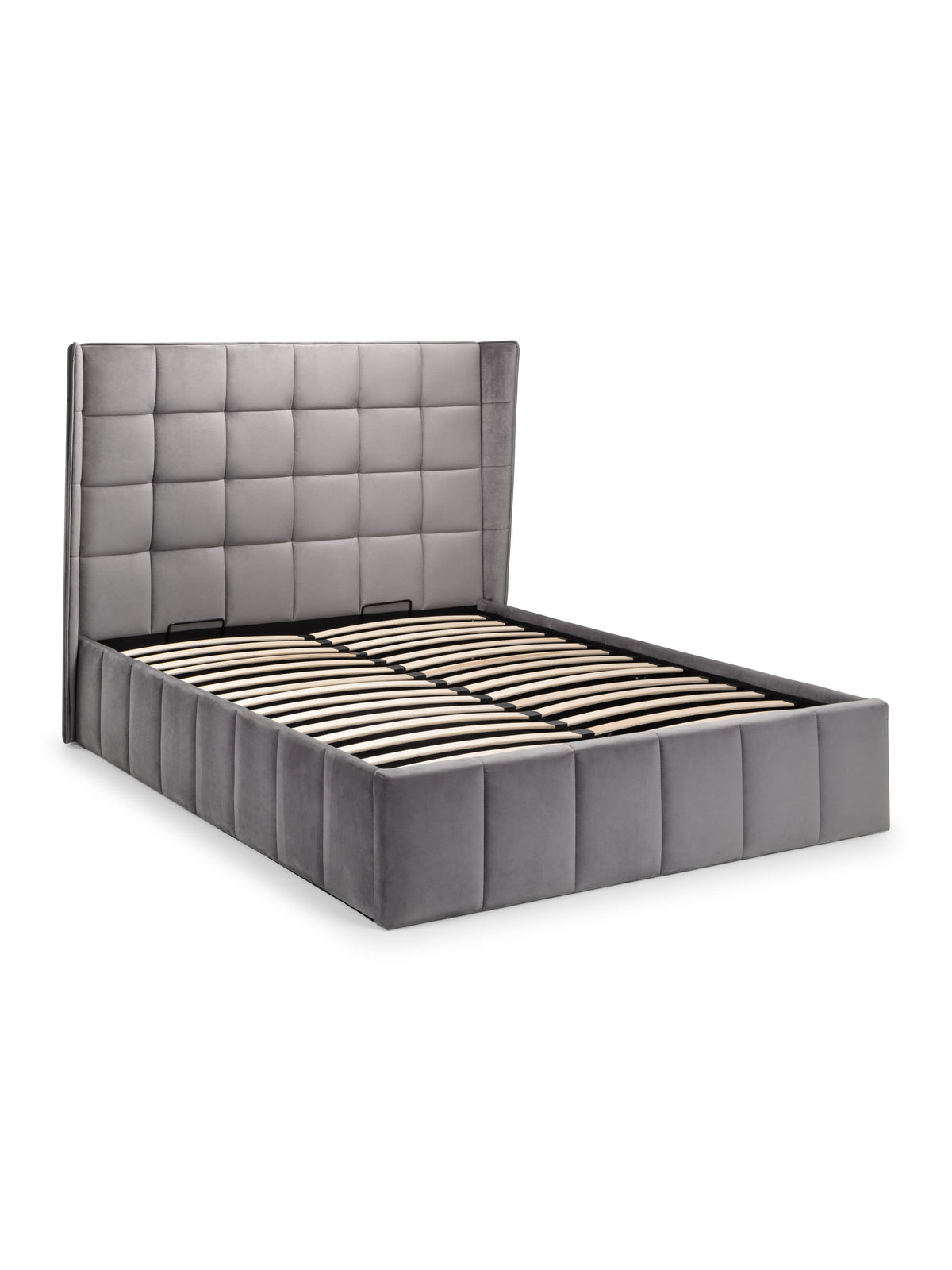 Gatsby Storage Ottoman Bed - Light Grey