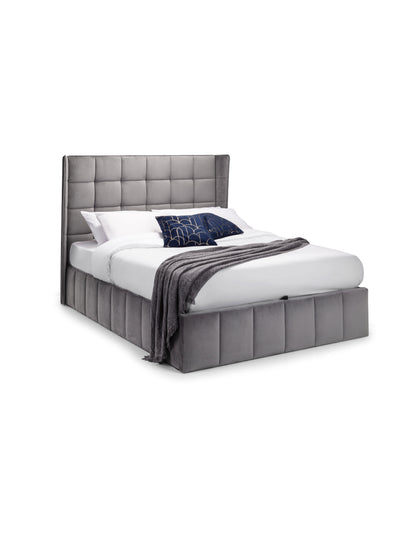 Gatsby Storage Ottoman Bed - Light Grey