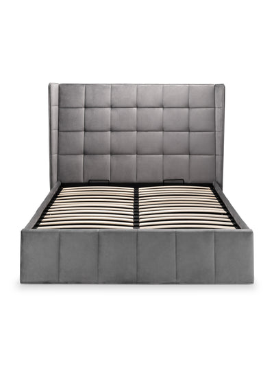Gatsby Storage Ottoman Bed - Light Grey