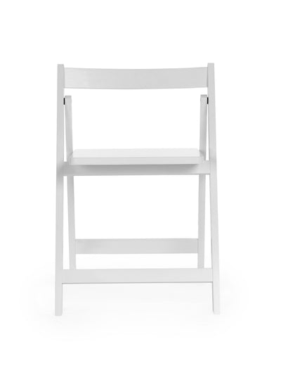 Gatan Small Gateleg Table With 2 Chairs - White