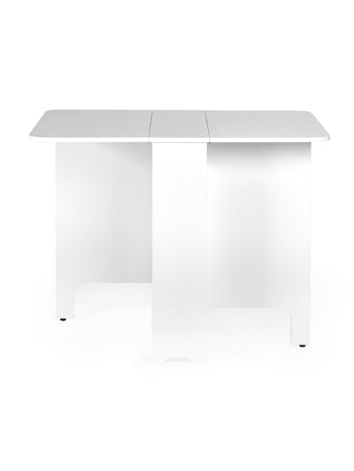 Gatan Small Gateleg Table With 2 Chairs - White