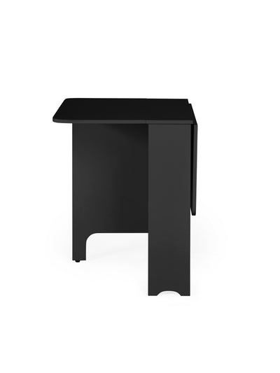 Gatan Small Gateleg Table With 2 Chairs - Black