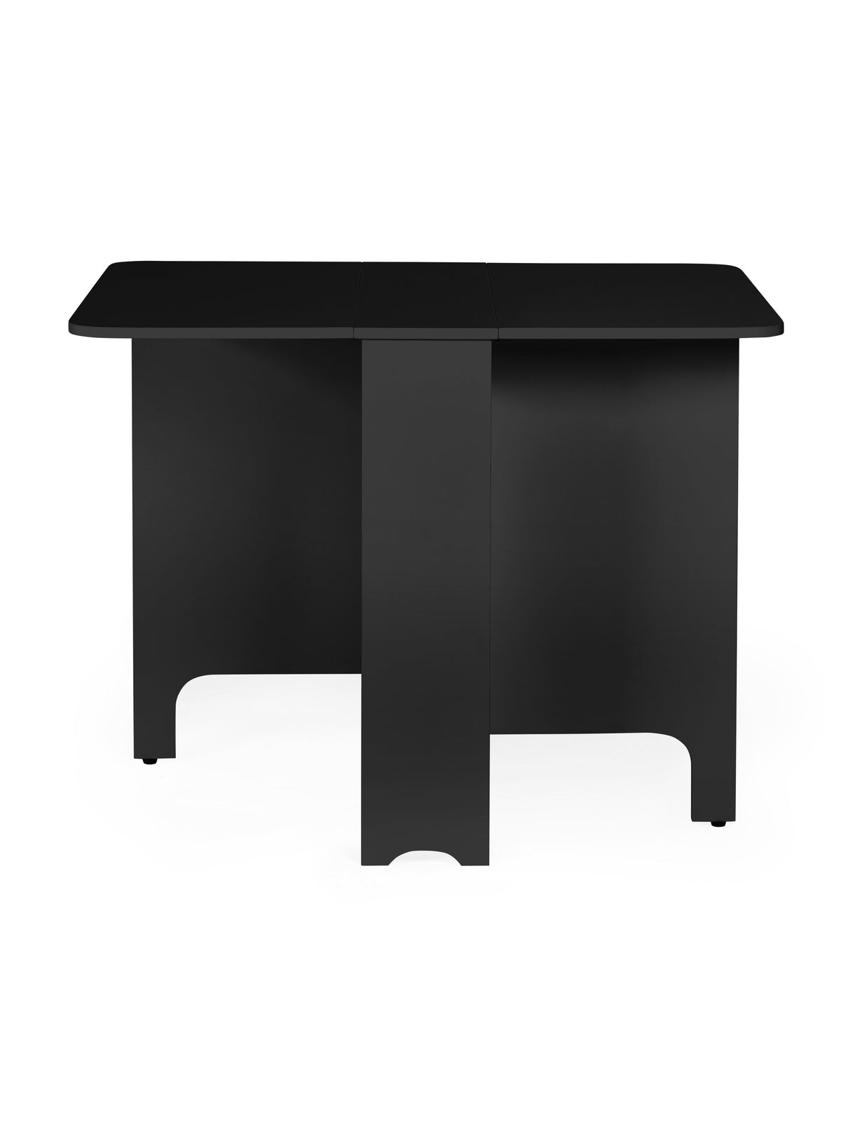 Gatan Small Gateleg Table With 2 Chairs - Black
