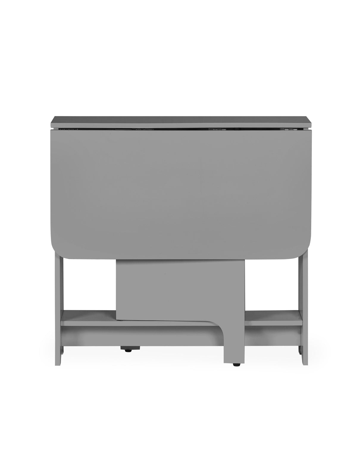 Gatan Small Gateleg Table With 2 Chairs - Grey