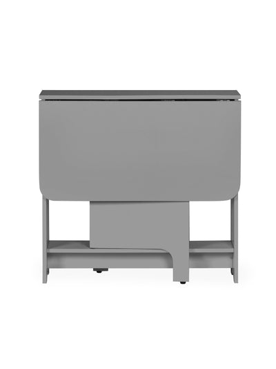 Gatan Small Gateleg Table With 2 Chairs - Grey