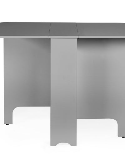 Gatan Small Gateleg Table With 2 Chairs - Grey