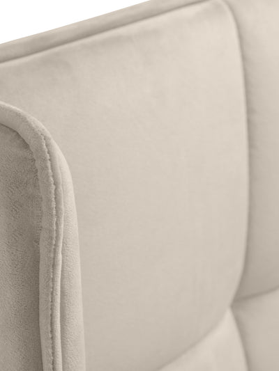 Gatsby Cream Velvet Ottoman Storage Bed