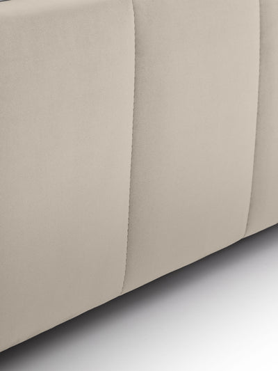 Gatsby Cream Velvet Ottoman Storage Bed