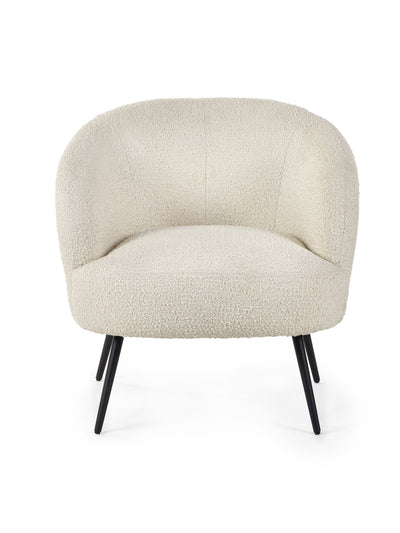 Gigi Boucle Accent Chair - Ivory