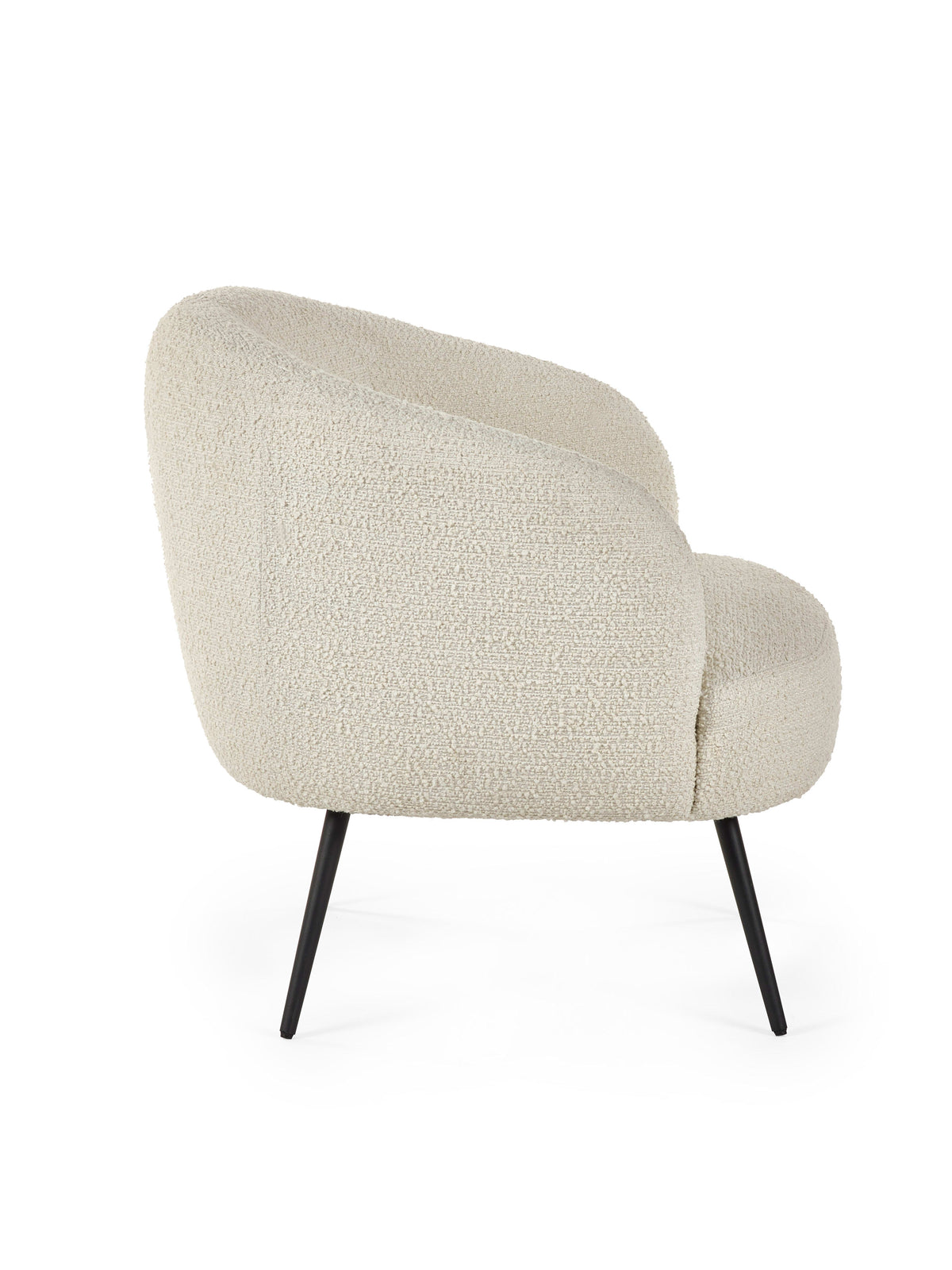 Gigi Boucle Accent Chair - Ivory