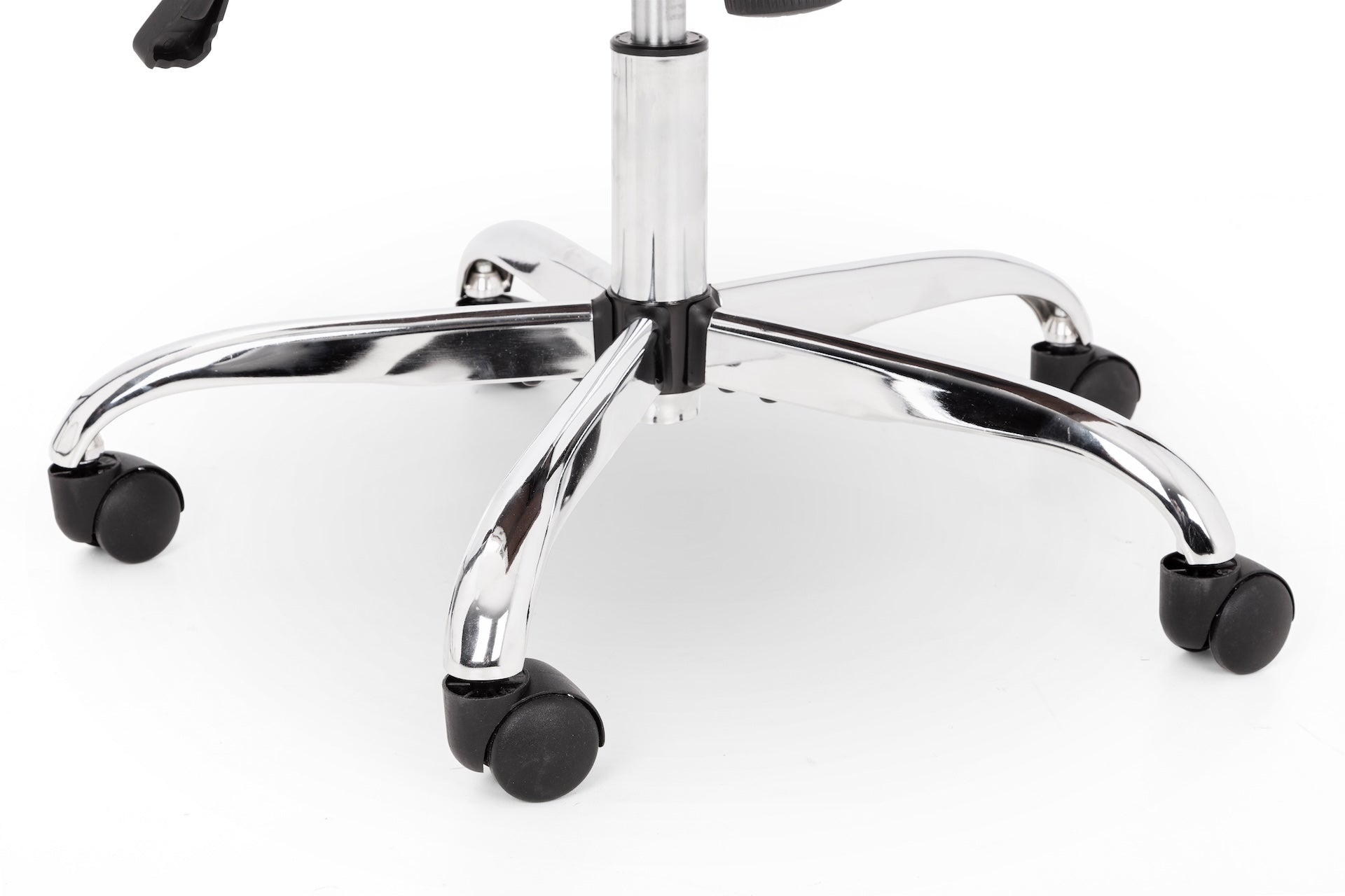 Gio Brown & Chrome Office Chair – Julian Bowen, view 3