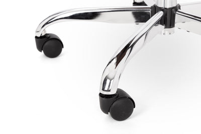 Gio Brown & Chrome Office Chair – Julian Bowen, view 4