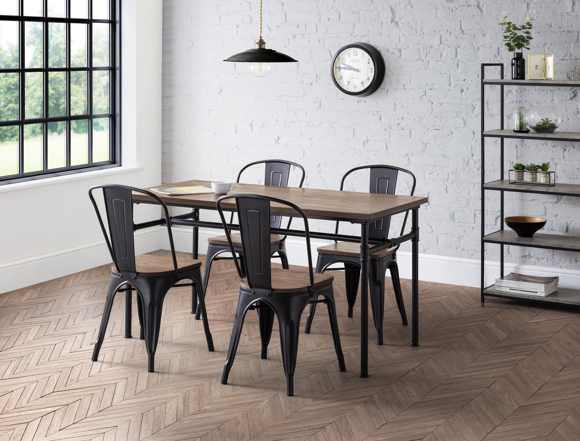 Grafton Metal Chairs (Set Of 4) – Julian Bowen, view 2